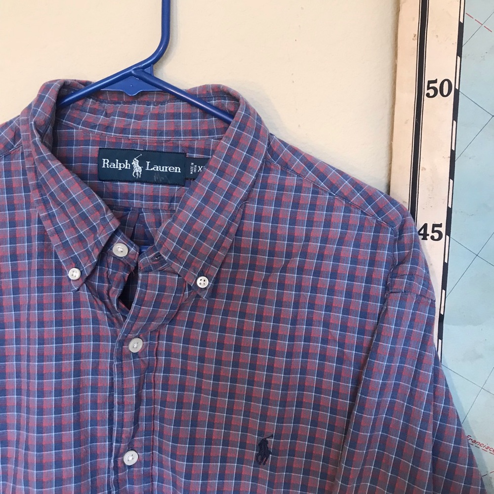Ralph Lauren Men’s Casual Plaid Button-Up Shirt